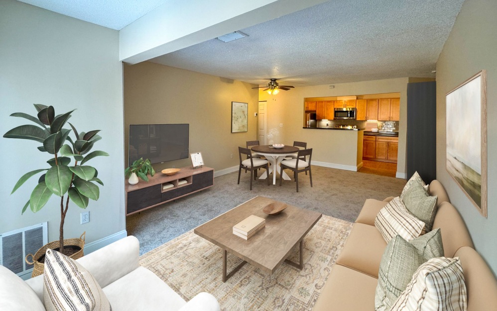 Living Room and Dining Room